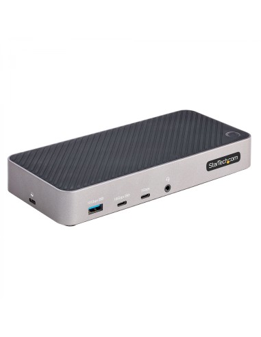 StarTech.com Docking Station USB-C para 3 Monitores - Dock USB C Triple HDMI/DP de 4K - 5x Hub USB - GbE - PD 100W - Replicador 