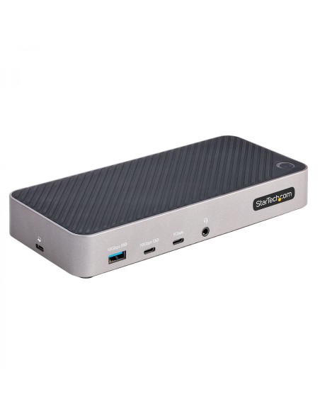 StarTech.com Docking Station USB-C para 3 Monitores - Dock USB C Triple HDMI/DP de 4K - 5x Hub USB - GbE - PD 100W - Replicador 