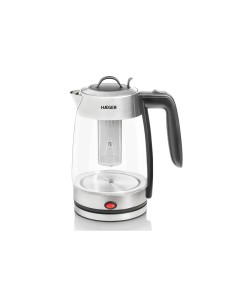 Haeger EK-22F.020A tetera elÃ©ctrica 1,8 L 2200 W Gris, Transparente