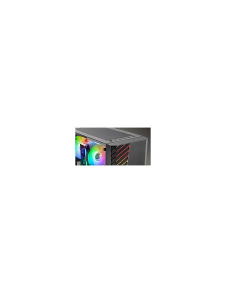 Mars Gaming MC-VOLT, Caja Gaming ATX, Ventilador ARGB 120mm, Rejilla Frontal ARGB, Ventana Lateral Completa Cristal Templado, Ge