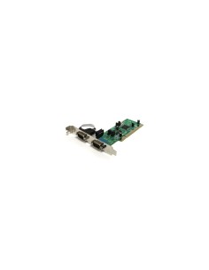 StarTech.com Tarjeta Adaptadora PCI de 2 Puertos Serie RS422/485 DB9 UART 161050 5V o 3.3V - PCI2S4851050