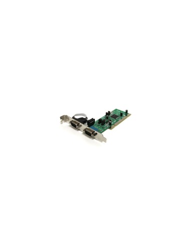 StarTech.com Tarjeta Adaptadora PCI de 2 Puertos Serie RS422/485 DB9 UART 161050 5V o 3.3V - PCI2S4851050