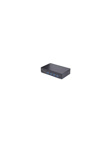 StarTech.com Switch Conmutador KVM DisplayPort de 4 Puertos - 8K60/4K144 - para Un Monitor - DP 1.4 - 2x USB 3.0 - 4x USB 2.0 HI