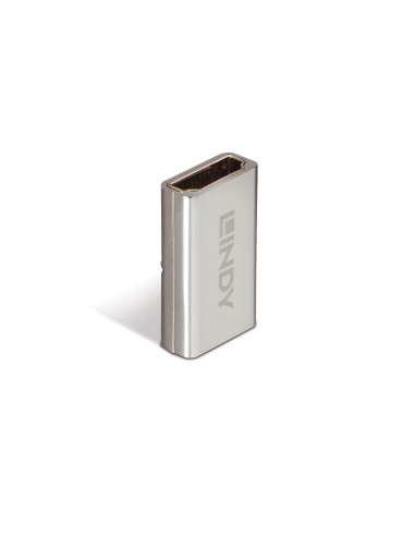 Lindy 41511 cambiador de gÃ©nero para cable HDMI 2.1 Plata