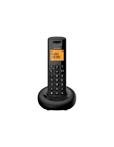 Alcatel E160 TelÃ©fono DECT Identificador de llamadas Negro