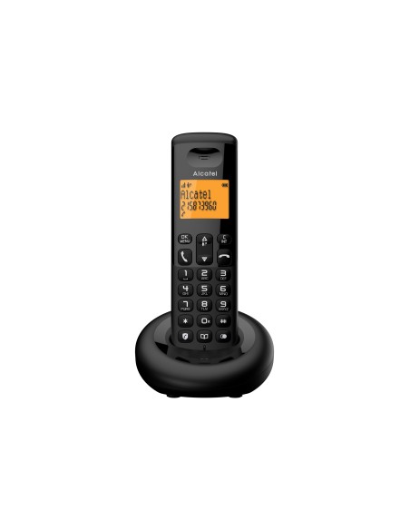 Alcatel E160 TelÃ©fono DECT Identificador de llamadas Negro