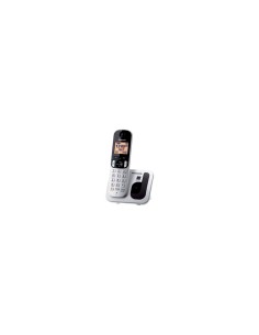 TELEFONO INALAMBRICO DECT PANASONIC IDENTIFICACION LLAMADAS BLOQUEO NUMEROS NO DESEADOS PLATA KX-TGC210SP S