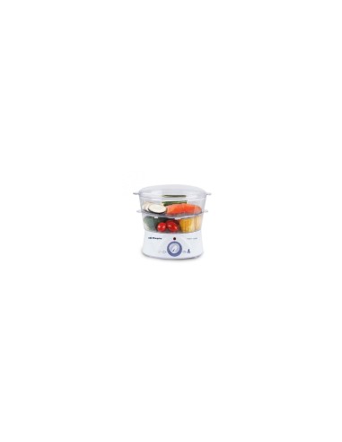 COCINA AL VAPOR ORBEGOZO CO 4000 CAPACIDAD 5L 2 RECIPIENTES + RECIPIENTE ESPECIAL ARROZ TEMPORIZADOR 60 MINUTOS 16049 O