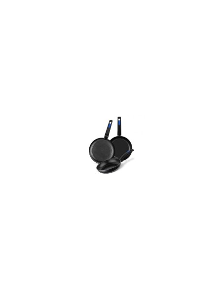 PACK 3 SARTENES FORJADAS MONIX ANTIADHERENTE GRAN CALIDAD PARA TODO TIPO DE ENCIMERAS MANGO BAQUELITA M811200