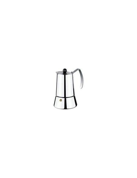 CAFETERA MONIX ETERNA 6 TAZAS MANGO ASAS ACERO INOXIDABLE EXTERIOR BRILLANTE APTO PARA TODO TIPO DE COCINAS M630006