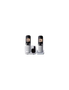 TELEFONO INALAMBRICO DECT PANASONIC PACK DUO IDENTIFICACION LLAMADAS AGENDA COMPARTIDA PANTALLA 4.1CM GRIS NEGRO KX-TGC212PL/SPS