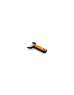 PELADOR LISO EN Y BRA IDEAL PARA FRUTAS Y VERDURAS ALARGADAS ACERO INOXIDABLE NARANJA A195013 2