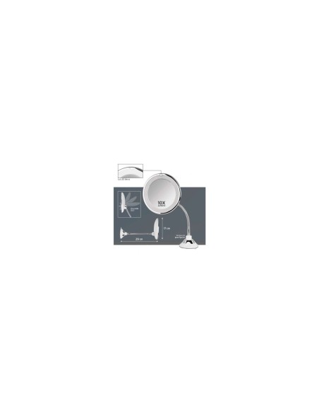 Orbegozo esp 1200 espejo cosmÃ©tico de pared plata 17655 O