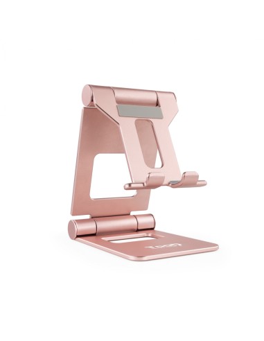 TooQ Soporte de sobremesa ajustable para telÃ©fono / tablet hasta 10P Rosa Velvet