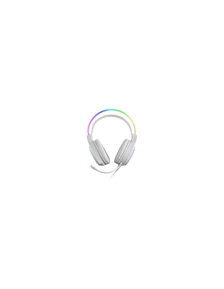 Mars Gaming Auriculares Diadema Chroma RGB Flow MicrÃ³fono Sonido Espacial Blanco