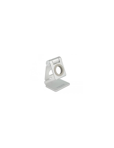 DeLOCK 18428 soporte Soporte activo para telÃ©fono mÃ³vil TelÃ©fono mÃ³vil/smartphone, Reloj inteligente Plata