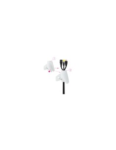 Nanocable Organizador de Cables Flexible 25 mm, Blanco, 1 m 2