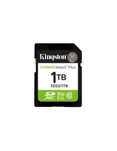 Kingston Technology 1 TB SDXC Canvas Select Plus Gen3 150 MB/s C10 UHS-I U3 V30
