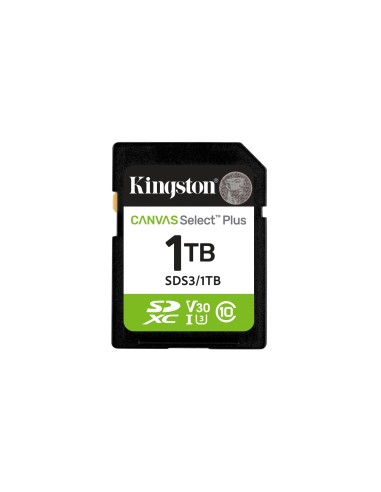 Kingston Technology 1 TB SDXC Canvas Select Plus Gen3 150 MB/s C10 UHS-I U3 V30
