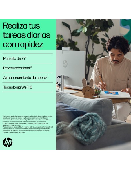 HP 27 inch All-in-One 27-cr0078ns PC IntelÂ® Coreâ„¢ i5 i5-1335U 16 GB DDR4-SDRAM 512 GB SSD FreeDOS