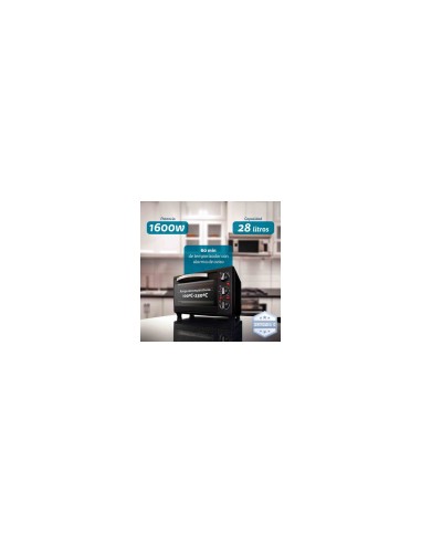 Grunkel HR-28NRM horno tostador 28 L 1600 W Negro