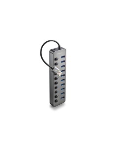NGS IHUB 10 USB 3.2 Gen 1 (3.1 Gen 1) Type-A 5000 Mbit/s Negro