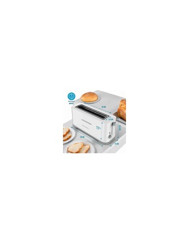 Grunkel TS-40EASYTOAST tostadora 7 1 rebanada(s) 970 W Blanco
