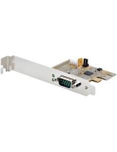 StarTech.com Tarjeta PCI Express Serie de 1 Puerto, Tarjeta de Interfaz PCIe a Serie RS232 (DB9), Tarjeta Serial, UART 16C1050, 