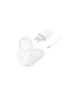 Belkin BoostCharge Auriculares, Smartphone Blanco USB Cargador inalÃ¡mbrico Carga rÃ¡pida Interior