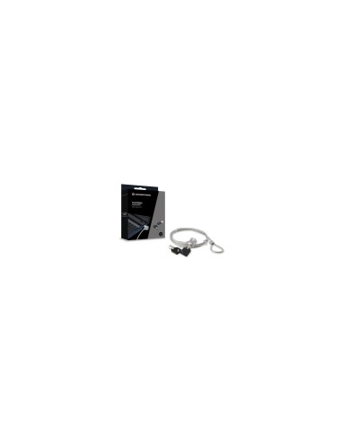 Conceptronic CNBSLOCK15 cable antirrobo Plata 1,5 m