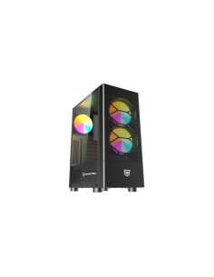 Caja Torre Nfortec Caelum Black RGB Cristal Templado USB 3.0