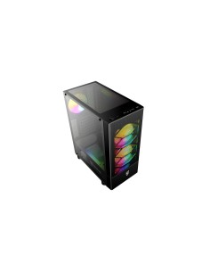 Caja Torre Nfortec Caelum Black RGB Cristal Templado USB 3.0 2