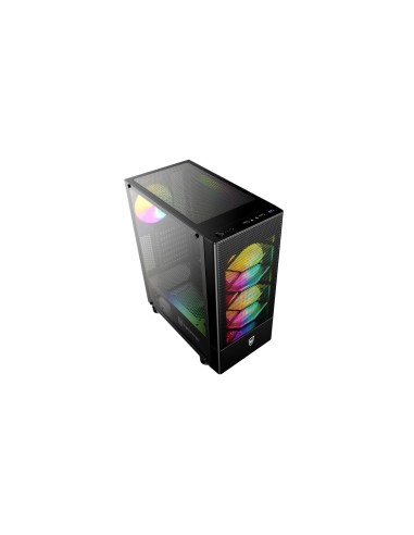 Caja Torre Nfortec Caelum Black RGB Cristal Templado USB 3.0