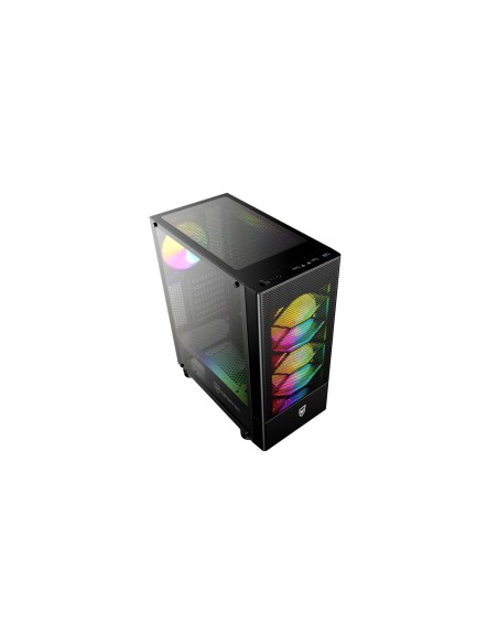 Caja Torre Nfortec Caelum Black RGB Cristal Templado USB 3.0
