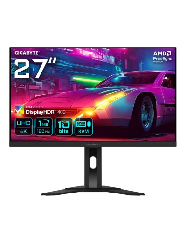 GIGABYTE M27UA 27" Monitor de juegos UHD - 3840 x 2160, 160Hz, 1ms, 400 cd/mÂ², FreeSync Premium, HDR listo, HDMI 2.1, DisplayPo