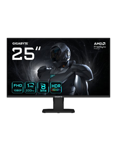 GIGABYTE GS25F2 Monitor Gaming 25" FHD - 1920 x 1080, 200Hz, 1ms, 300 cd/mÂ², Display HDR 10, HDMI 2.0, DisplayPort 1.4
