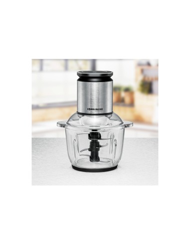 Rommelsbacher MZ 600 picadora elÃ©ctrica de alimentos 2 L 600 W Negro, Acero inoxidable