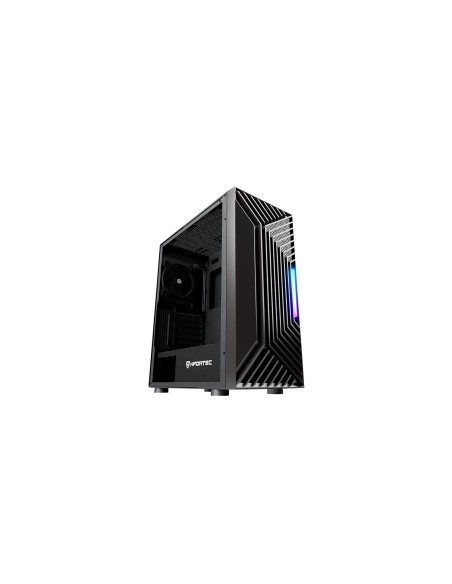 Nfortec NF-CS-NERVIA-B carcasa de ordenador Torre Negro
