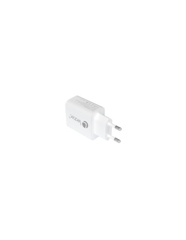 Leotec CARGADOR UNIVERSAL 20W 1USB-C PD + 1USB-A BLANCO