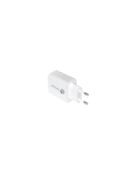 Leotec CARGADOR UNIVERSAL 20W 1USB-C PD + 1USB-A BLANCO