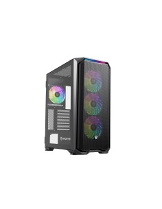 Nfortec NF-CS-KRATERX-B carcasa de ordenador Midi Tower Negro