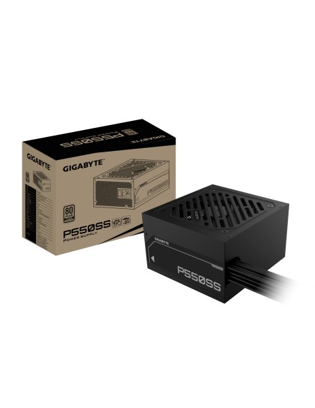 GIGABYTE P550SS Fuente de AlimentaciÃ³n - PCIe 5.0, 80 PLUS Silver, Ventilador de 120 mm, Compatible con ATX 3.0, Enchufe EU