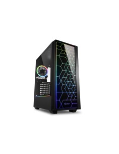 Caja torre sharkoon RGB LIT 100 midi tower negro 4044951028153