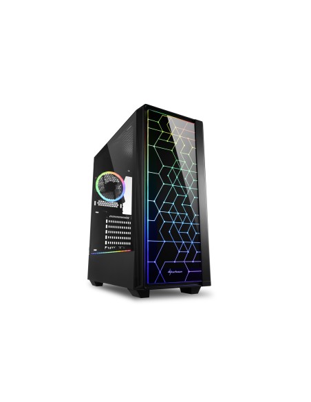 Caja torre sharkoon RGB LIT 100 midi tower negro 4044951028153