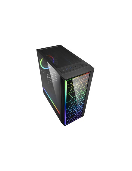 Caja torre sharkoon RGB LIT 100 midi tower negro 4044951028153