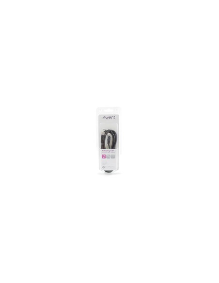 Ewent Cable de red RJ-45 Cat5e U/UTP (UTP) 2 m Negro