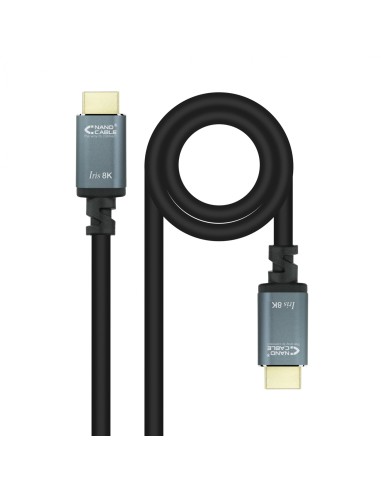Nanocable Cable HDMI 2.1 IRIS 8K A/M-A/M, Negro, 1.5 m