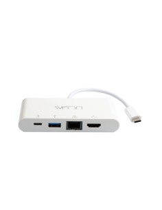 Sveon SCT504 hub de interfaz USB 3.2 Gen 1 (3.1 Gen 1) Type-C 5000 Mbit/s Blanco