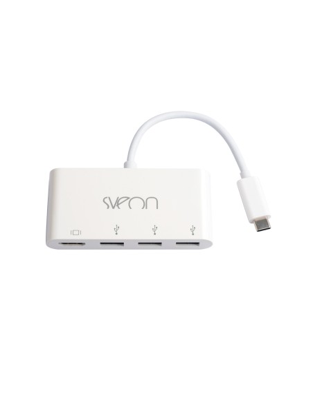 Sveon SCT502 hub de interfaz USB 3.2 Gen 1 (3.1 Gen 1) Type-C 5000 Mbit/s Blanco