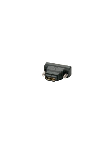 Lindy 41228 cambiador de gÃ©nero para cable HDMI-A FM DVI-D M Negro